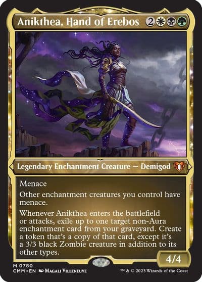 Anikthea Hand of Erebos Display Commander Foil Etched Thick Stock Commander Masters Magic card