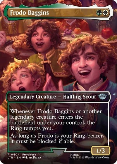 Frodo Baggins Borderless Universes Beyond: The Lord of the Rings: Tales of Middle-earth Magic card