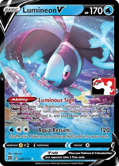 Lumineon V Prize Pack Series Cards Pokemon card