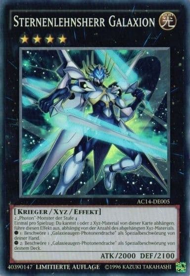 Starliege Lord Galaxion German Sternenlehnsherr Galaxion Advent Calendar 2014 (Adventskalender ZEXAL-Edition) Yu-Gi-Oh! card
