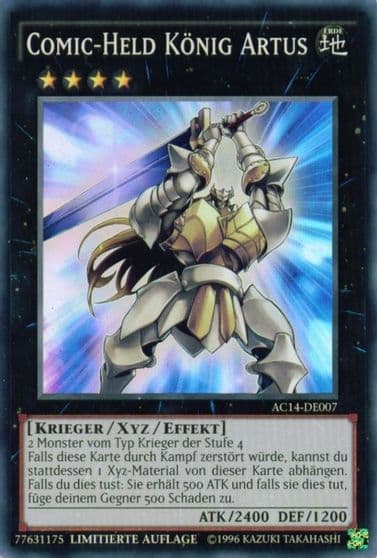 Comics Hero King Arthur German Comic Held Konig Artus Advent Calendar 2014 (Adventskalender ZEXAL-Edition) Yu-Gi-Oh! card