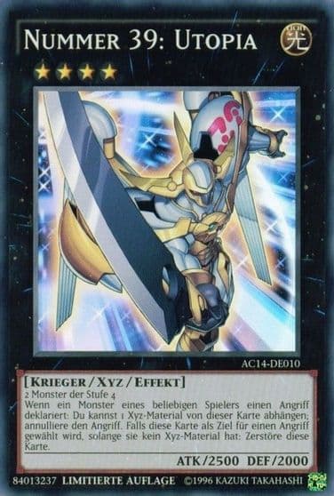 Number 39 Utopia German Nummer 39 Utopia Advent Calendar 2014 (Adventskalender ZEXAL-Edition) Yu-Gi-Oh! card
