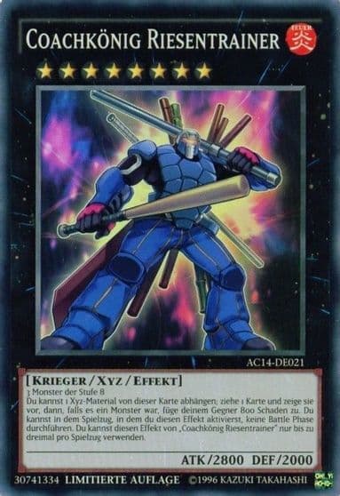 Coach King Giantrainer German Coachkonig Riesentrainer Advent Calendar 2014 (Adventskalender ZEXAL-Edition) Yu-Gi-Oh! card