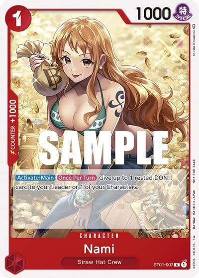 Nami Tournament Pack Vol 3 Participant One Piece Promotion Cards One Piece card