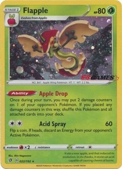 Flapple (EB Games Exclusive) Miscellaneous Cards & Products Pokemon card