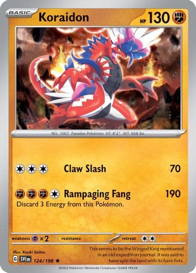 Koraidon Deck Exclusives Pokemon card
