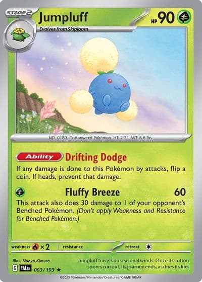 Jumpluff SV02: Paldea Evolved Pokemon card
