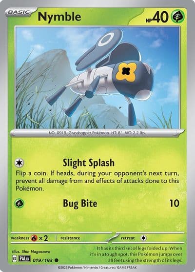 Nymble SV02: Paldea Evolved Pokemon card