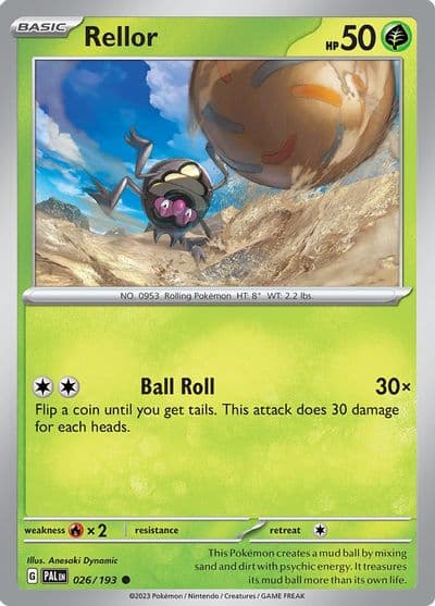 Rellor SV02: Paldea Evolved Pokemon card