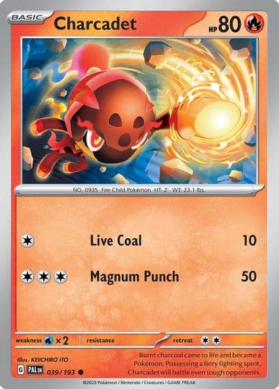 Charcadet SV02: Paldea Evolved Pokemon card
