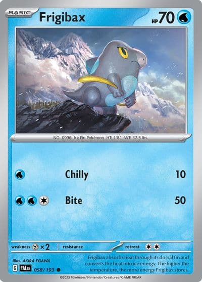 Frigibax SV02: Paldea Evolved Pokemon card
