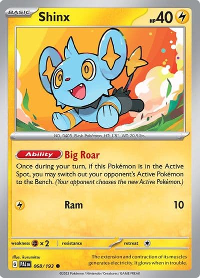 Shinx SV02: Paldea Evolved Pokemon card
