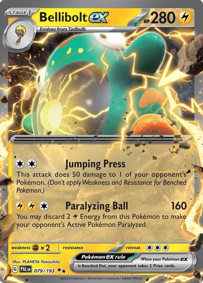 Bellibolt ex SV02: Paldea Evolved Pokemon card