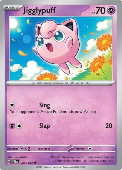 Jigglypuff SV02: Paldea Evolved Pokemon card