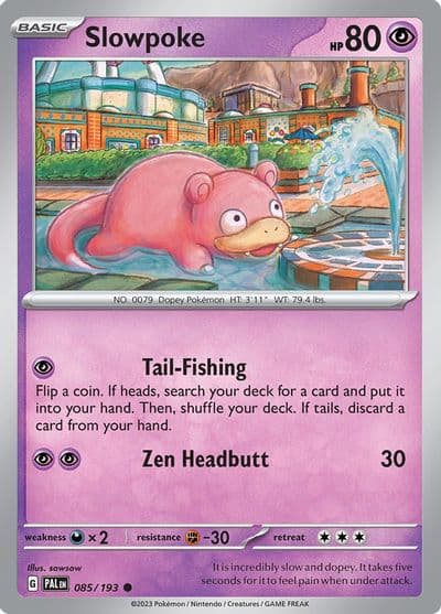Slowpoke SV02: Paldea Evolved Pokemon card
