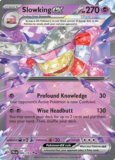 Slowking ex SV02: Paldea Evolved Pokemon card