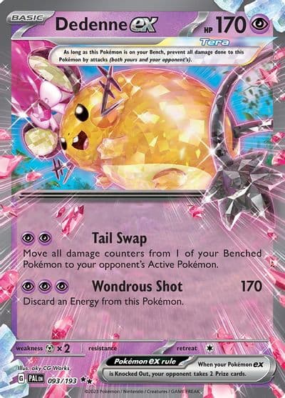 Dedenne ex SV02: Paldea Evolved Pokemon card