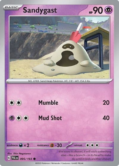 Sandygast SV02: Paldea Evolved Pokemon card
