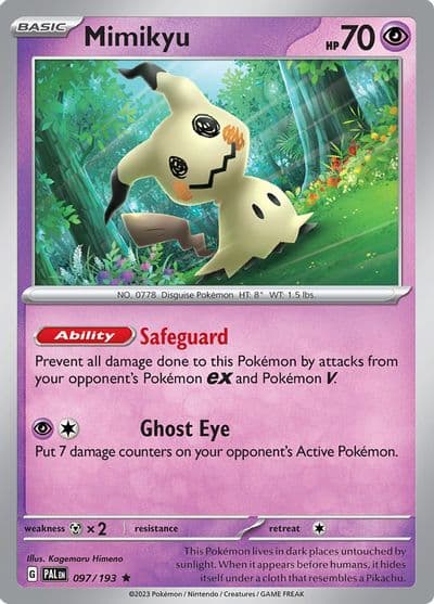 Mimikyu SV02: Paldea Evolved Pokemon card