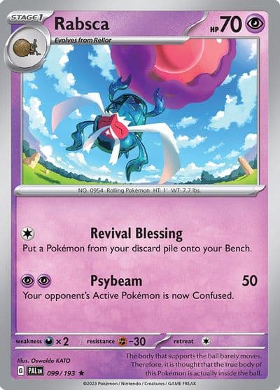 Rabsca SV02: Paldea Evolved Pokemon card