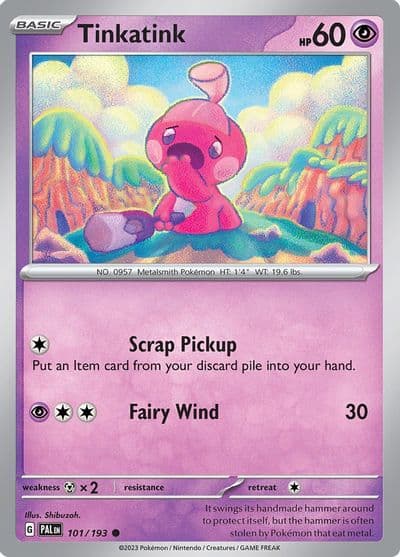 Tinkatink SV02: Paldea Evolved Pokemon card
