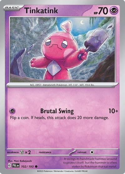 Tinkatink SV02: Paldea Evolved Pokemon card