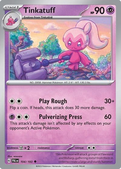 Tinkatuff SV02: Paldea Evolved Pokemon card