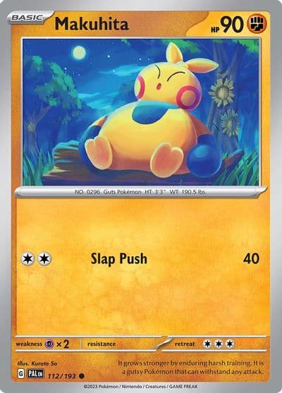 Makuhita SV02: Paldea Evolved Pokemon card