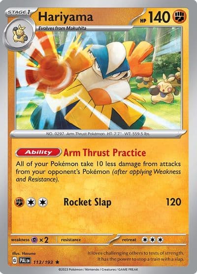 Hariyama SV02: Paldea Evolved Pokemon card