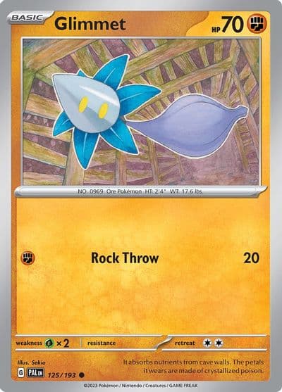 Glimmet SV02: Paldea Evolved Pokemon card