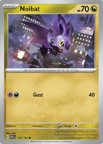 Noibat SV02: Paldea Evolved Pokemon card