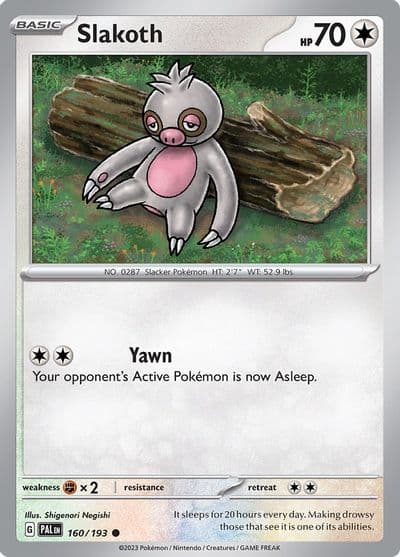 Slakoth SV02: Paldea Evolved Pokemon card