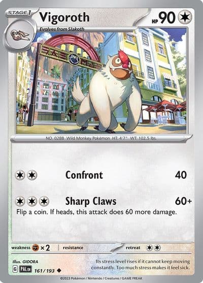 Vigoroth SV02: Paldea Evolved Pokemon card