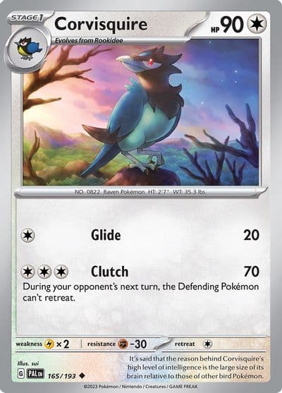 Corvisquire SV02: Paldea Evolved Pokemon card