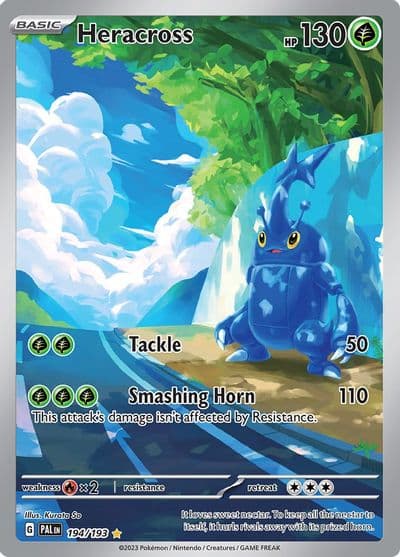 Heracross SV02: Paldea Evolved Pokemon card