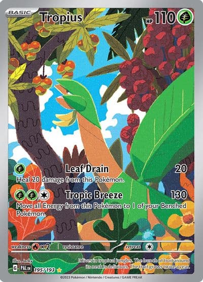 Tropius SV02: Paldea Evolved Pokemon card
