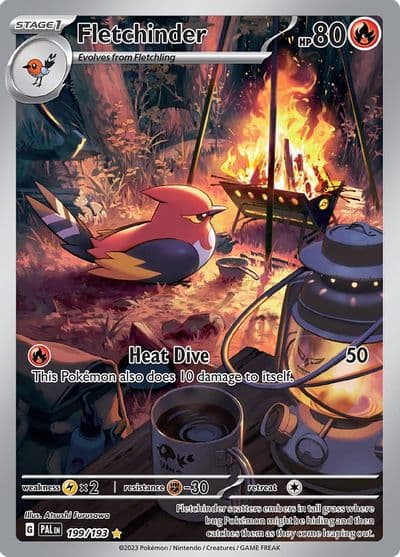 Fletchinder SV02: Paldea Evolved Pokemon card