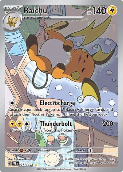 Raichu SV02: Paldea Evolved Pokemon card