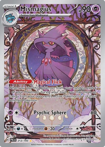 Mismagius SV02: Paldea Evolved Pokemon card