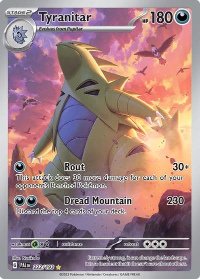 Tyranitar SV02: Paldea Evolved Pokemon card