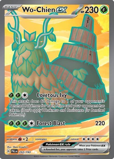 Wo-Chien ex SV02: Paldea Evolved Pokemon card