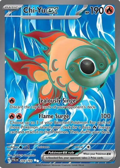 Chi-Yu ex SV02: Paldea Evolved Pokemon card