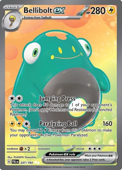 Bellibolt ex SV02: Paldea Evolved Pokemon card