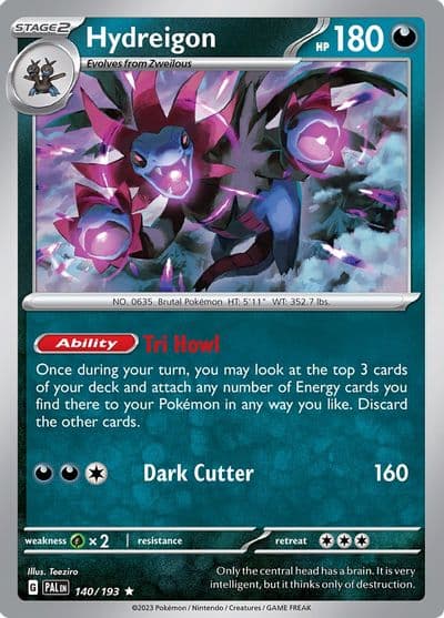 Hydreigon SV02: Paldea Evolved Pokemon card