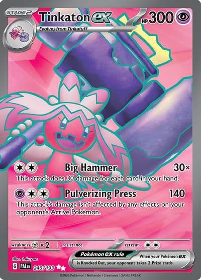 Tinkaton ex SV02: Paldea Evolved Pokemon card