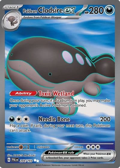 Paldean Clodsire ex SV02: Paldea Evolved Pokemon card