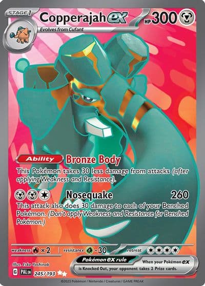 Copperajah ex SV02: Paldea Evolved Pokemon card