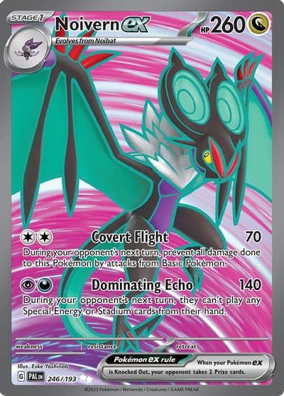 Noivern ex SV02: Paldea Evolved Pokemon card