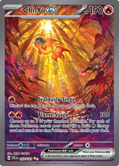 Chi-Yu ex SV02: Paldea Evolved Pokemon card