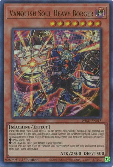 Vanquish Soul Heavy Borger Wild Survivors Yu-Gi-Oh! card